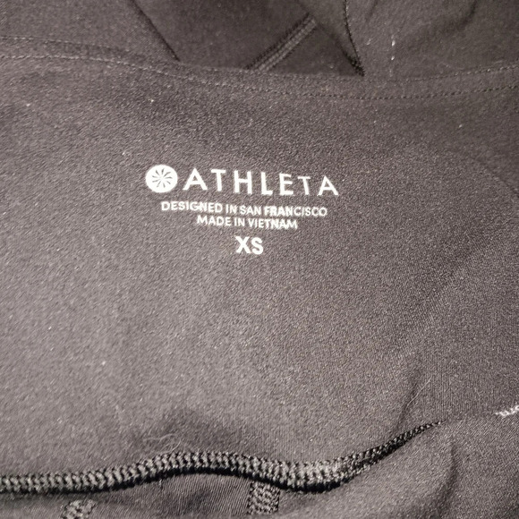 Athleta women's salutation 7/8 tight leggings size XS black - Picture 2 of 7